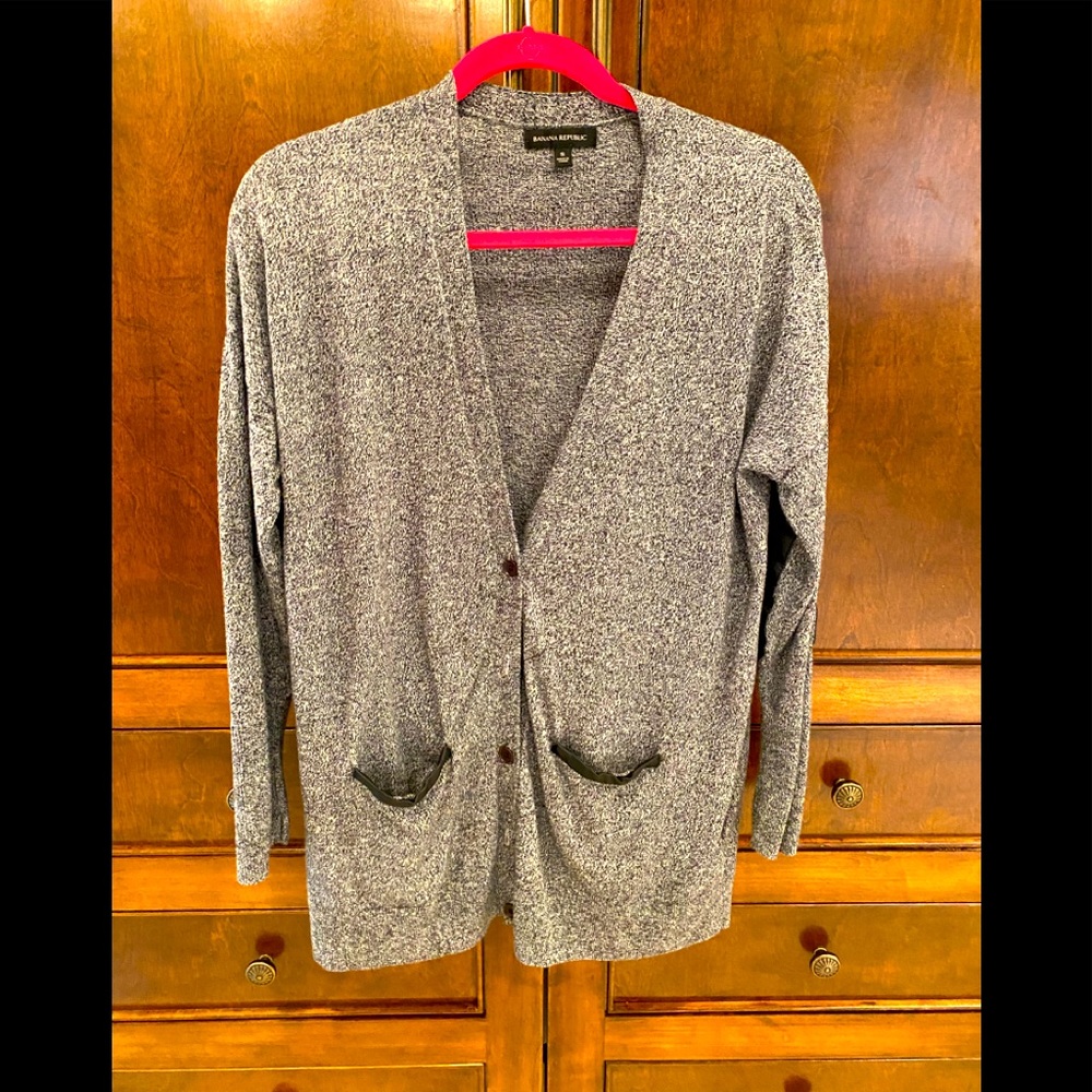 Banana Republic Sweater with Leather Details